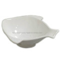 White Melamine Fish Shaped Bowl (BW7053)